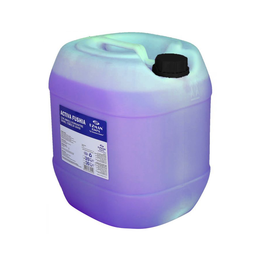 Parfümlü Genel Temizlik -Yüzey Temizleyici Activa Fushia Mor (Love) 30 KG Mor Çiçekler